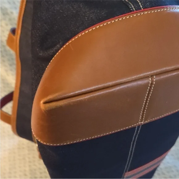 Coach Denim Weekender Tote Bag Cherry Coke lining Vintage Y2K C04K-5436 RARE - Picture 8 of 16